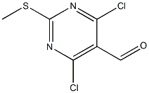 4,6-dichloro-2-MethylsulfanylpyriMidine-5-carbaldehyde 구조식 이미지