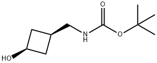 cis-3-(Boc-aMinoMethyl)cyclobutanol Structure