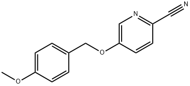 5-((4-Methoxybenzyl)oxy)picolinonitrile Structure