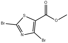 메틸2,4-디브로모-5-티아졸-카르복실레이트 구조식 이미지