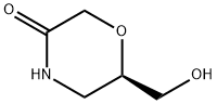 (R)-6-하이드록시메틸-모르폴린-3-온 구조식 이미지