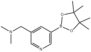 N,N-diMethyl-1-(5-(4,4,5,5-tetraMethyl-1,3,2-dioxaborolan-2-yl)pyridin-3-yl)MethanaMine Structure