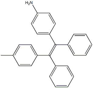 BenzenaMine, 4-[2-(4-Methylphenyl)-1,2-diphenylethenyl]- Structure