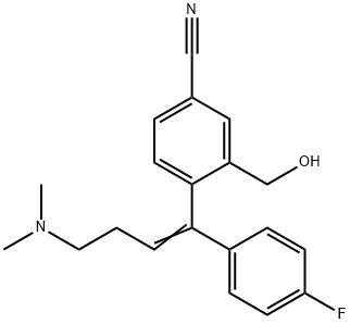 4-[4-(diMethylaMino)-1-(4-fluorophenyl)-1-buten-1-yl]-3-(hydroxyMethyl)-benzonitrile (CitalopraM Olefinic IMpurity) Structure