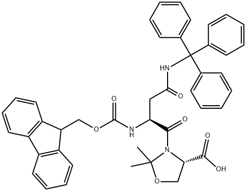 FMOC-ASN(TRT)-SER(PSIME,MEPRO)-OH 구조식 이미지