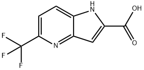 5-(trifluoromethyl)-1H-pyrrolo[3,2-b]pyridine-2-carboxylic acid Structure