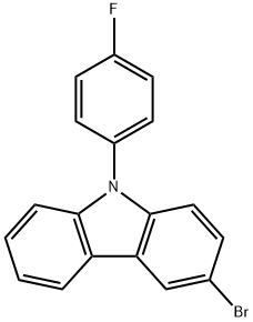 9H-Carbazole, 3-broMo-9-(4-fluorophenyl)- Structure