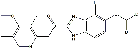 OMeprazole-d3 구조식 이미지