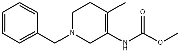 (1-벤질-4-메틸-1,2,5,6-테트라하이드로피리딘-3-일)카르바민산메틸에스테르 구조식 이미지