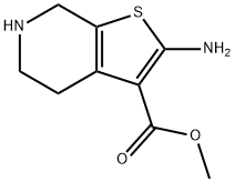 메틸2-a미노-4,5,6,7-테트라히드로티에노[2,3-c]피리딘-3-카르복실레이트 구조식 이미지