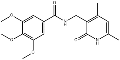 BenzaMide, N-[(1,2-dihydro-4,6-diMethyl-2-oxo-3-pyridinyl)Methyl]-3,4,5-triMethoxy- Structure