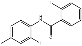 2-Fluoro-N-(2-fluoro-4-Methylphenyl)benzaMide, 97% Structure