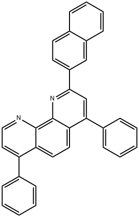 HNBphen , 2-(naphthalen-2-yl)-4,7-diphenyl-1,10-phenanthroline Structure