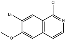 1-Chloro-6-Methoxy-7-broMoisoquinoline Structure