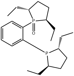 [1-(2R,5R)-2,5-Diethylphospholanyl]-[2-(2R,5R)-2,5-diethylphospholanyl-1-oxide]benzene, min. 97% 구조식 이미지