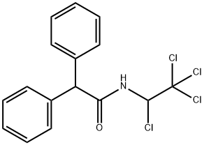 2,2-diphenyl-N-(1,2,2,2-tetrachloroethyl)acetaMide Structure