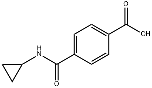 4-(CyclopropylcarbaMoyl)benzoic acid Structure