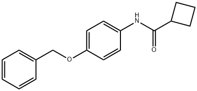 Cyclobutanecarboxylic acid (4-benzyloxy-phenyl)-aMide Structure