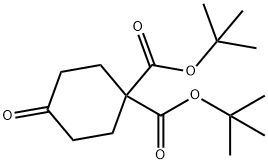 4-Oxo-1,1-cyclohexanedicarboxylic acid 1,1-bis(1,1-dimethylethyl) ester Structure