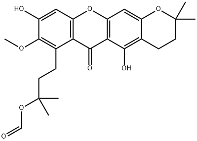 3-Isomangostin hydrate formate 구조식 이미지