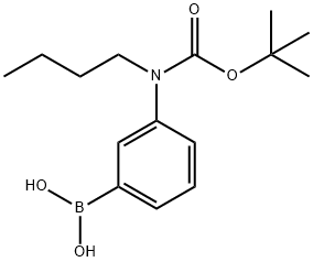 3-(N-BOC-N-ButylaMino)phenylboronic acid Structure