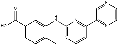 4-Methyl-3-((4-(pyrazin-2-yl)pyriMidin-2-yl)aMino)benzoic acid Structure