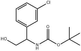 [1-(3-Chlorophenyl)-2-hydroxyethyl]carbaMic acid tert-butyl ester Structure