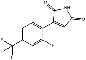 3-(2-fluoro-4-(trifluoroMethyl)phenyl)-1H-pyrrole-2,5-dione 구조식 이미지