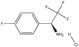 (S)-2,2,2-트리플루오로-1-(4-플루오로페닐)에탄민염산염 구조식 이미지
