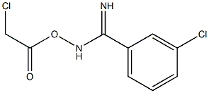 3-Chloro-N-(2-chloroacetoxy)benziMidaMide 구조식 이미지