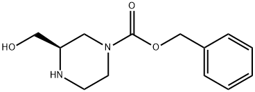 benzyl (3R)-3-(hydroxyMethyl)piperazine-1-carboxylate Structure