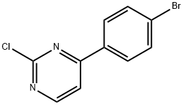 4-(4-BroMophenyl)-2-chloropyriMidine Structure