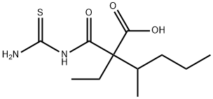 2-[[(AMinothioxoMethyl)aMino]carbonyl]-2-ethyl-3-Methylhexanoic Acid Structure