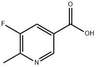 5-플루오로-6-메틸니코틴산 구조식 이미지
