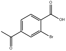 4-acetyl-2-broMobenzoic acid 구조식 이미지