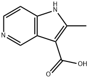 2-Methyl-5-azaindole-3-carboxylic acid Structure