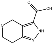 2,4,6,7-테트라히드로피라노[4,3-c]피라졸-3-카르복실산 구조식 이미지