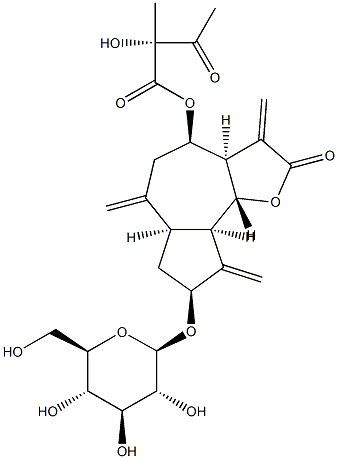 8β-(2-하이드록시-2-메틸)-3-옥소부티릴옥시)글루코졸루자닌C 구조식 이미지