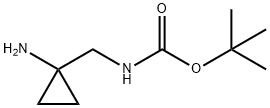 tert-butyl ((1-aMinocyclopropyl)Methyl)carbaMate Structure