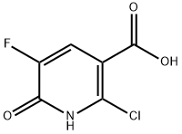 2-Chloro-5-fluoro-6-oxo-1,6-dihydropyridine-3-carboxylic acid 구조식 이미지