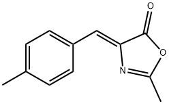 (Z)-2-Methyl-4-(4-Methylbenzylidene)Oxazol-5(4H)-One 구조식 이미지