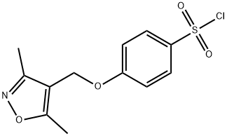 4-((3,5-DiMethylisoxazol-4-yl)Methoxy)benzene-1-sulfonyl chloride 구조식 이미지