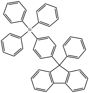 TPSiF,트리페닐(4-(9-페닐-9H-플루오렌-9-일)페닐)실란 구조식 이미지