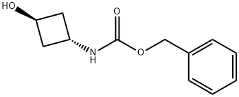 trans-Benzyl 3-hydroxycyclobutylcarbaMate Structure