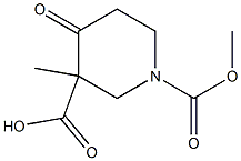 4-Oxo-1,3-piperidinedicarboxylic acid 1,3-diMethyl ester Structure