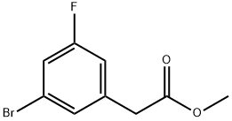 Methyl 3-broMo-5-fluorophenylacetate, 96% Structure