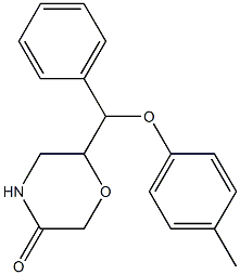 6-(Phenyl(p-tolyloxy)Methyl)Morpholin-3-one Structure