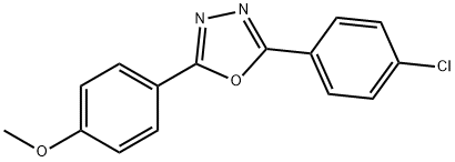 4-[5-(4-chlorophenyl)-1,3,4-oxadiazol-2-yl]phenyl methyl ether 구조식 이미지