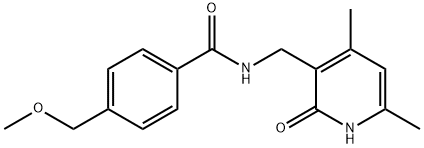 BenzaMide, N-[(1,2-dihydro-4,6-diMethyl-2-oxo-3-pyridinyl)Methyl]-4-(MethoxyMethyl)- Structure