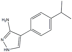 4-(4-isopropylphenyl)-1H-pyrazol-3-aMine Structure